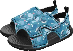 Unisex Sandals for Boys Girls Hook and Loop Sport Outdoor Hiking Athleic Sandals Open Toe Water Shoes Lightweight