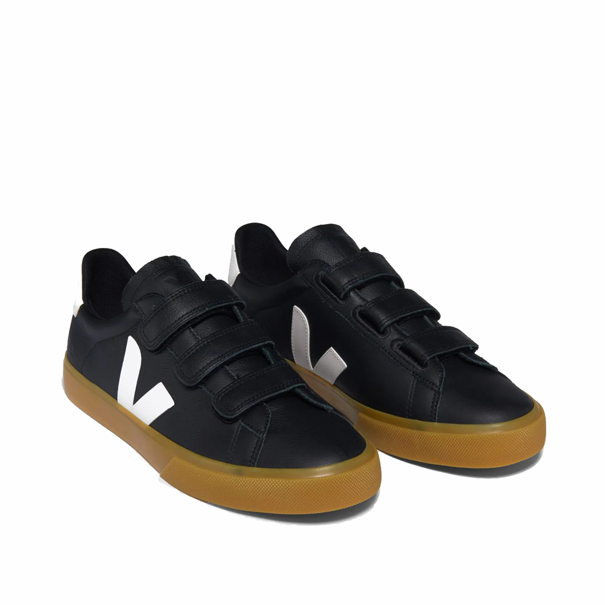 Veja Women's Recife Logo Chromefree Leather (Black/White)