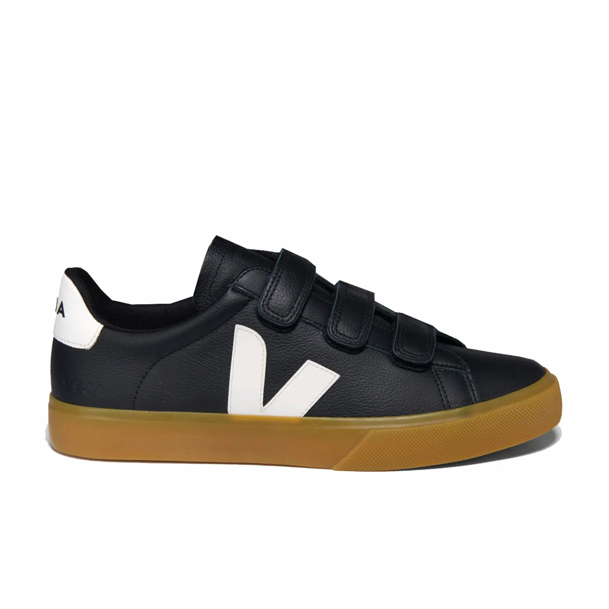Veja Women's Recife Logo Chromefree Leather (Black/White)
