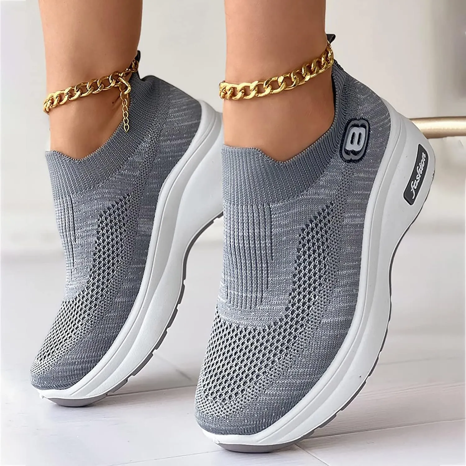 Walking Shoes Women Zapatillas De Tacon para Mujer Elegantes Canvas Shoes for Women Men High Top Lace Up Sneakers Women's Sneakers Size 8 Slip On Women Walking Shoes Sock Sneakers Mesh Slip On Air
