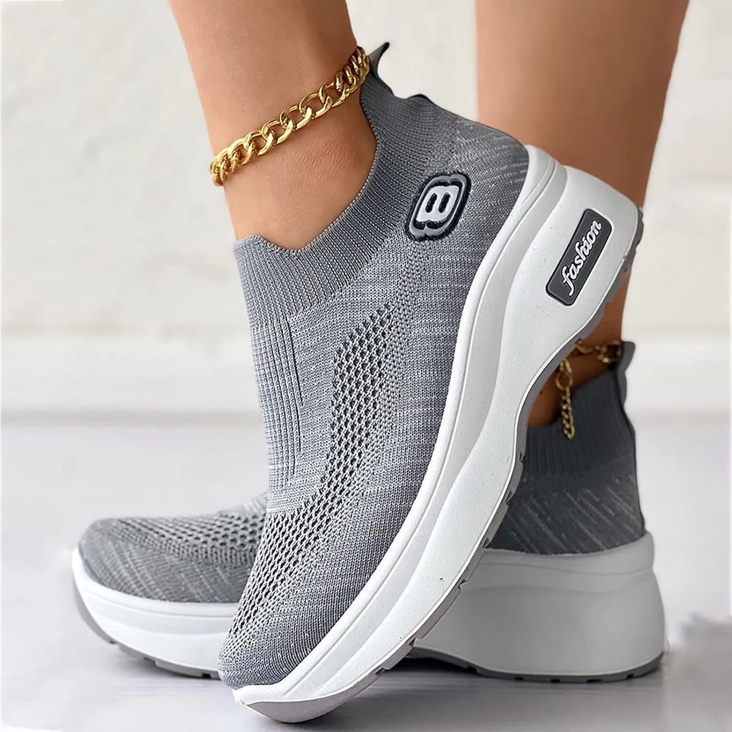 Walking Shoes Women Zapatillas De Tacon para Mujer Elegantes Canvas Shoes for Women Men High Top Lace Up Sneakers Women's Sneakers Size 8 Slip On Women Walking Shoes Sock Sneakers Mesh Slip On Air