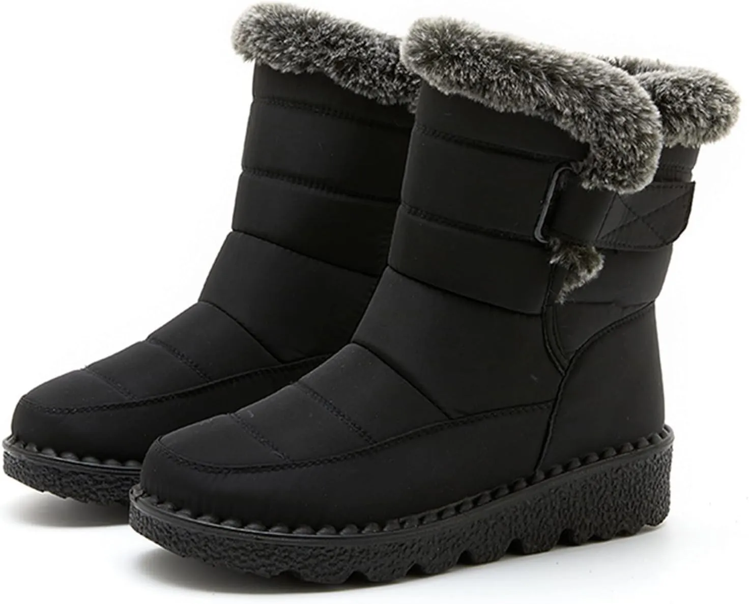 Waterproof Snow Boots for Women Womens Size 8.5 Snow Boot Winter Boots Waterproof Snow Fur Boots Heels for Women Winter Botas De Frio Para Mujer Elegantes Largas
