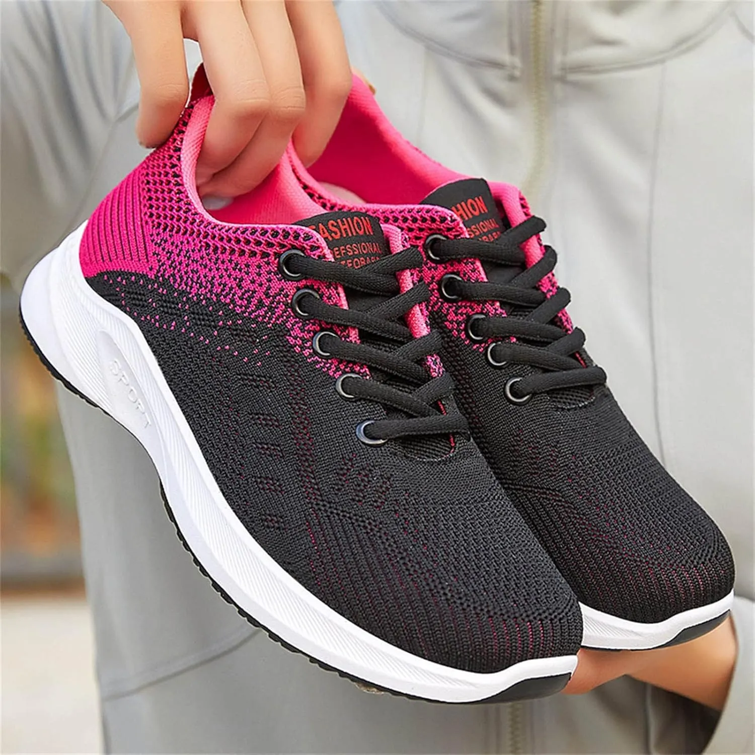 White Sneakers for Women Wide Feet Womens Running Shoes Size 9.5 White Womens Casual Shoes Tennis Shoes Womens Walking Wine Red Women's Hiking Shoes