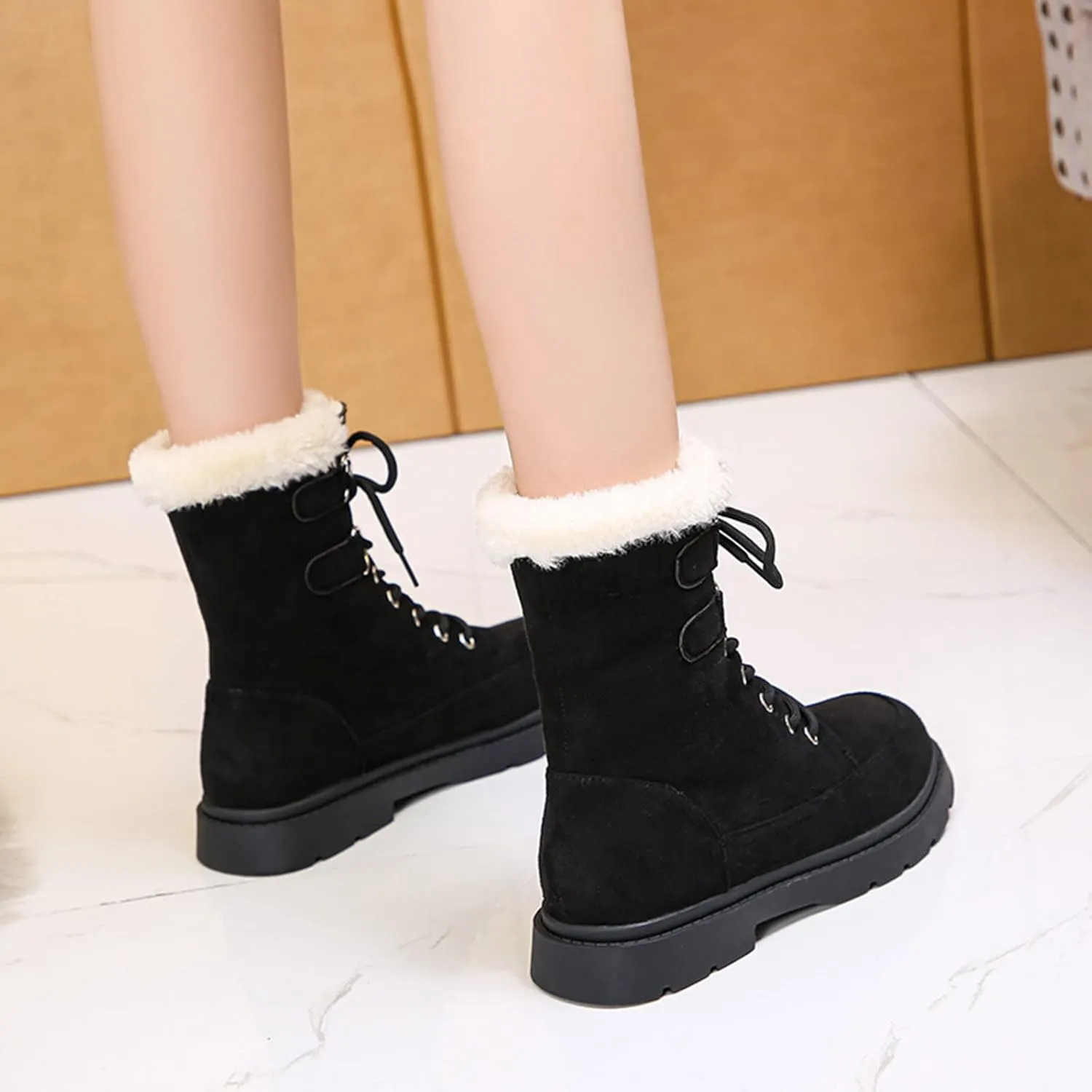 Women Snow Boots Winter Shoes 7w Snow Boot Wide Width Women Winter Boots for Women Snow Non Slip Womens Waterproof Boots Hiking Women's Tall Winter Dress Boots