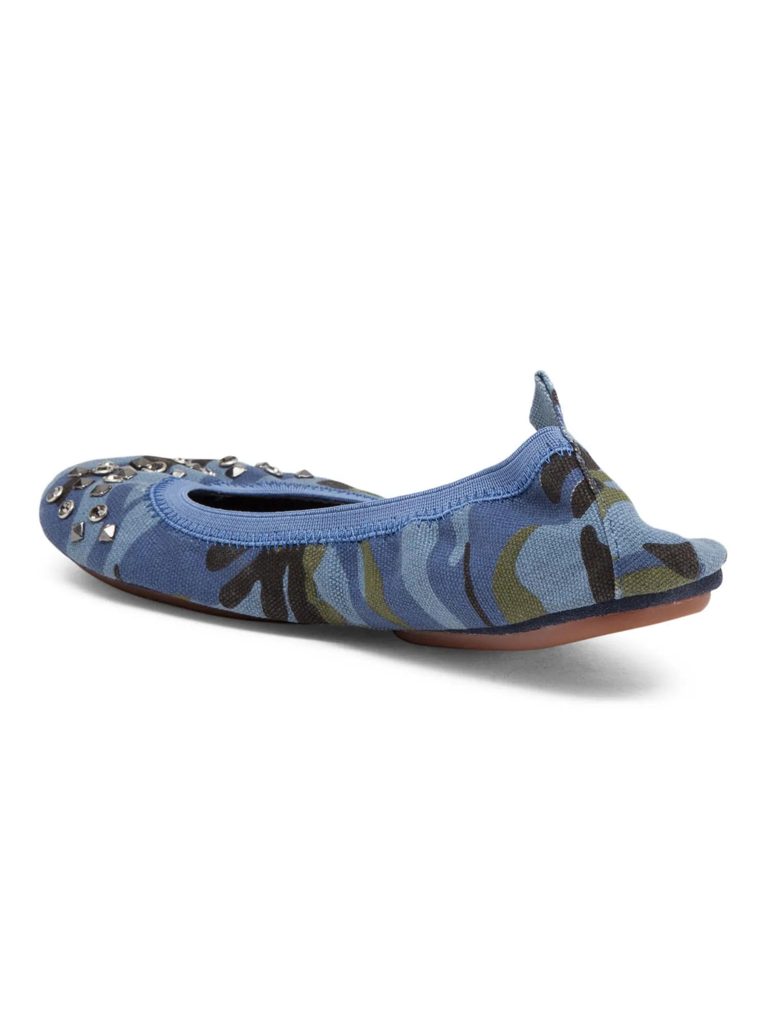 YOSI SAMRA Camouflage Printed Ballet Flats